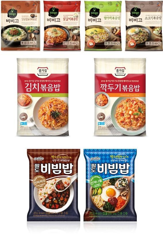 (맨위부터) CJ제일제당, 팔도, 대상 (사진=각사 이미지 합성)